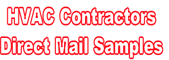 HVAC Contractors
Direct Mail Samples